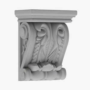 3D model Scroll Corbel 60 - 3D Printable