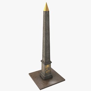 luxor obelisk paris 3d max