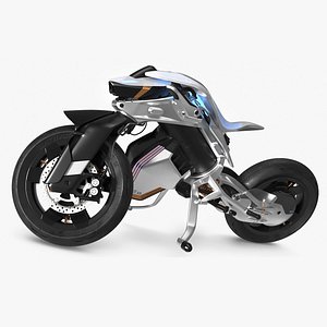 3D Yamaha MOTOROiD 2 Motorcycle Rigged