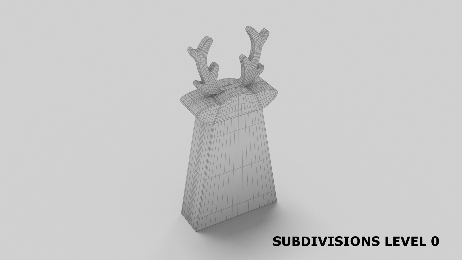christmas moose 3D https://p.turbosquid.com/ts-thumb/N7/sKDYaU/Zz/wireframe_02/jpg/1607804507/1920x1080/fit_q87/4e82c54e222de7cd2326b09d368c033ebcdea726/wireframe_02.jpg