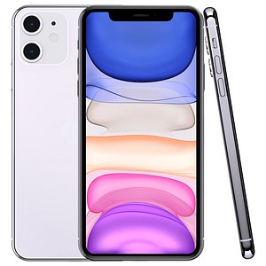 apple iphone 11 pruple 3D model