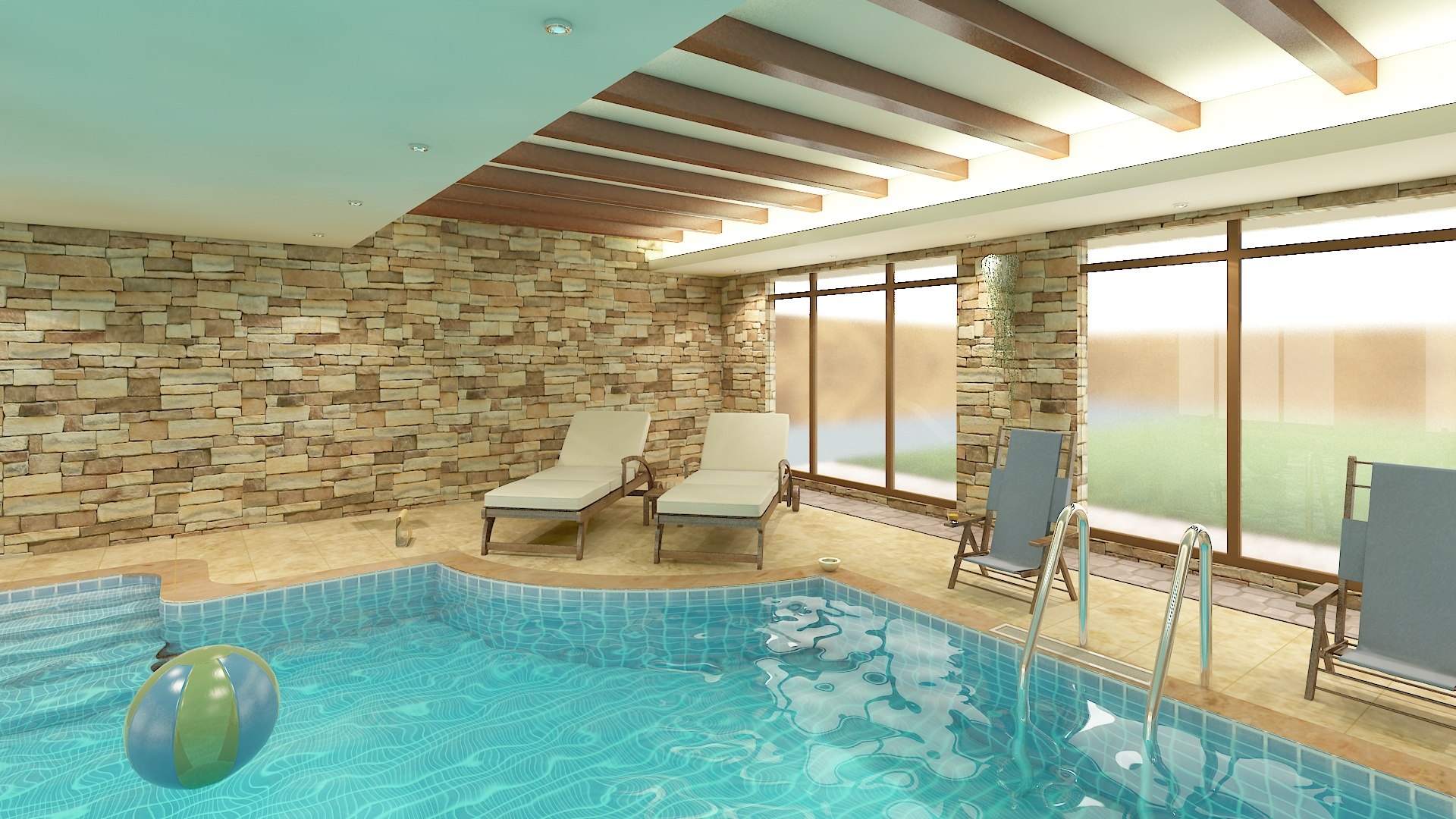 Interior Swimming Pool 3D Model - TurboSquid 1801066