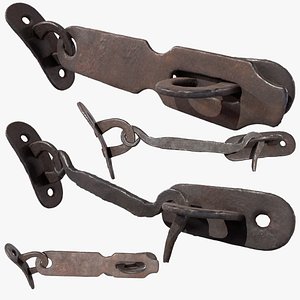 Door Hook and Latch 3D model
