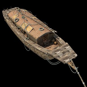 Chinese Junk Fishing Boat 3D