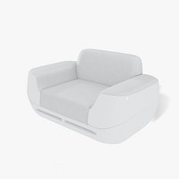 Arog Armchair - Futuristic Lounge Chair with LED Base