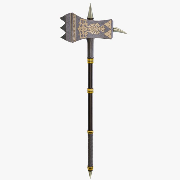 Battle Hammer03 All PBR Unity UE Textures Included 3D model