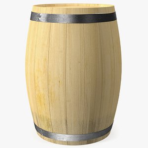 Wooden Barrel 3D model