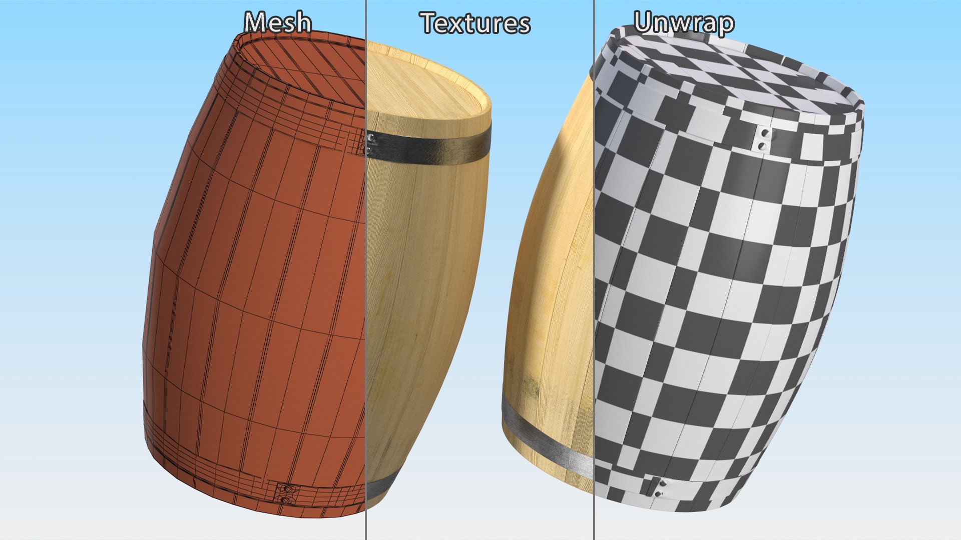 Wooden Barrel 3D model - TurboSquid 2101966