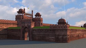 3D red fort
