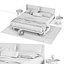Cama Alivar Cuddle e Quarto SetWith Carpet