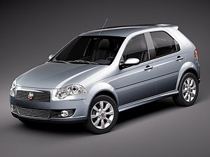 3d fiat new palio 5door model