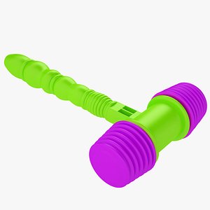 3D Plastic Toy Hammer 03