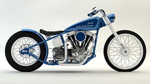 3D classic blue model