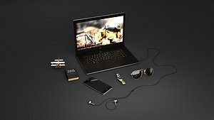 3D model desktop decor phone