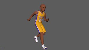 3D Basketball Running Animation with Character