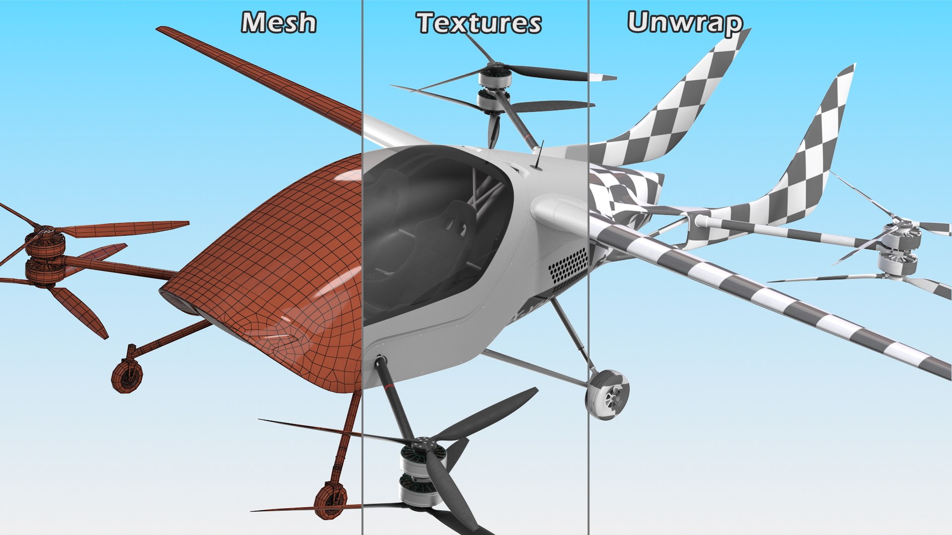 3D Two Seat Air Vehicle eVTOL Air One https://p.turbosquid.com/ts-thumb/N8/9okBpV/yu/twoseatairvehicleevtolaironevray3dmodel020/jpg/1675821785/1920x1080/fit_q87/d3b091ecf88a55061827741360106cf6b40b0a91/twoseatairvehicleevtolaironevray3dmodel020.jpg