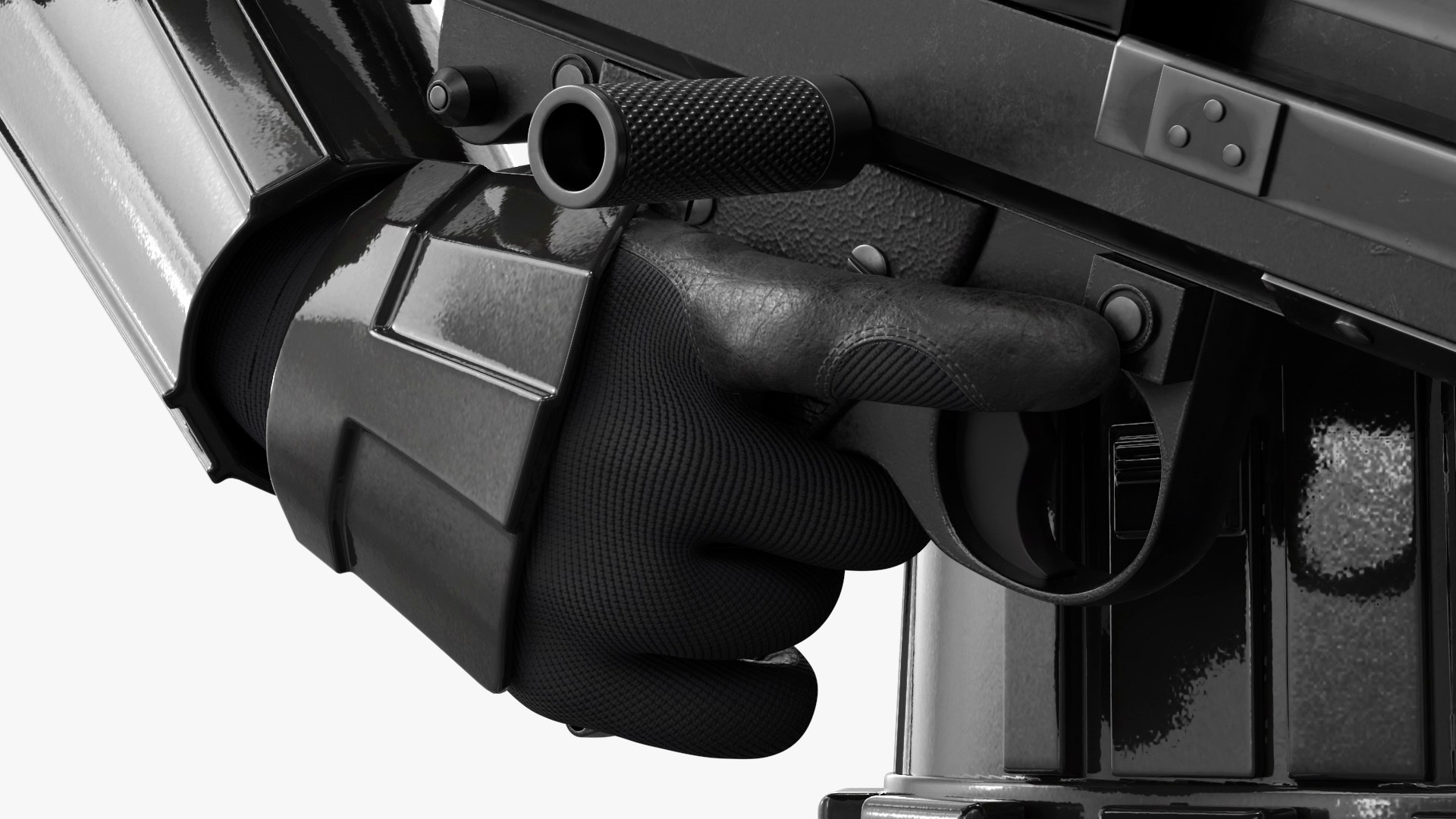 Star Wars Shadow Trooper With Blaster Rifle Combat Pose 3D Model ...