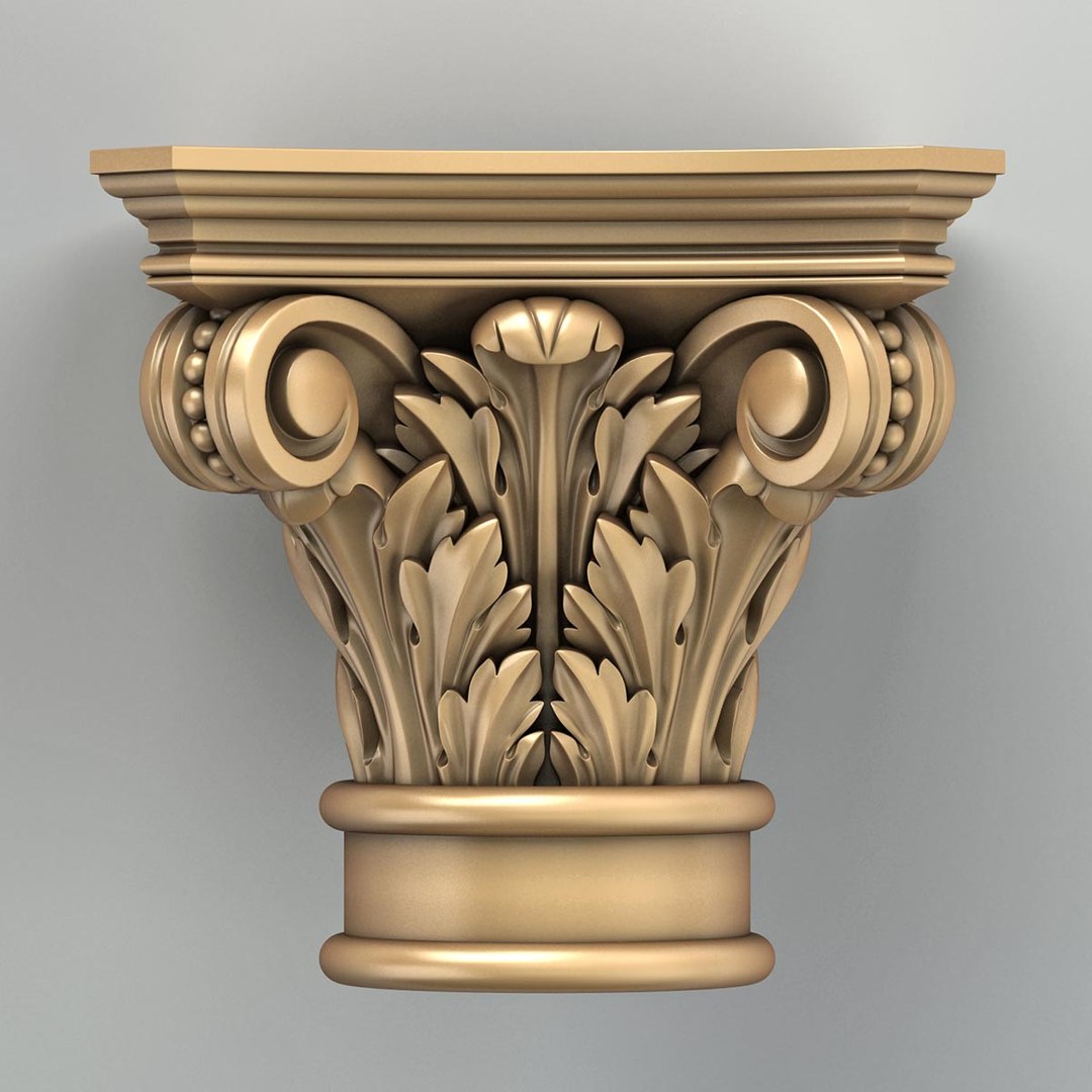 Carved Column Capital X