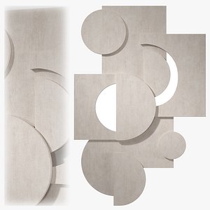 Abstract composition Music of words 3D