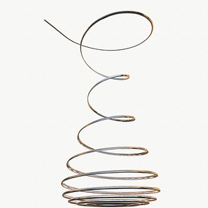 metal spiral spring 3D model