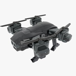 Futuristic Military Recon Drone 3D Model