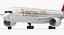 Airbus A350-900 Emirates Air Line Rigged 3D Model