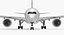 Airbus A350-900 Emirates Air Line Rigged 3D Model