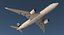 Airbus A350-900 Emirates Air Line Rigged 3D Model