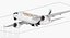 Airbus A350-900 Emirates Air Line Rigged 3D Model
