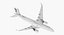 Airbus A350-900 Emirates Air Line Rigged 3D Model