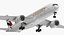 Airbus A350-900 Emirates Air Line Rigged 3D Model