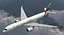 Airbus A350-900 Emirates Air Line Rigged 3D Model