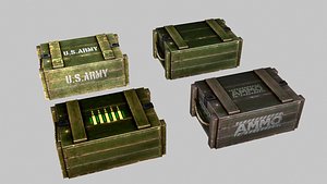 ammo crate set 3D model