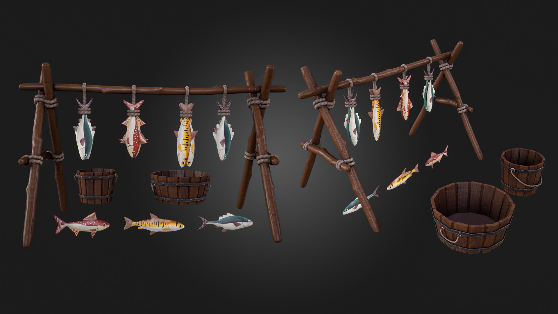 Fish Rack 3D - TurboSquid 2259329