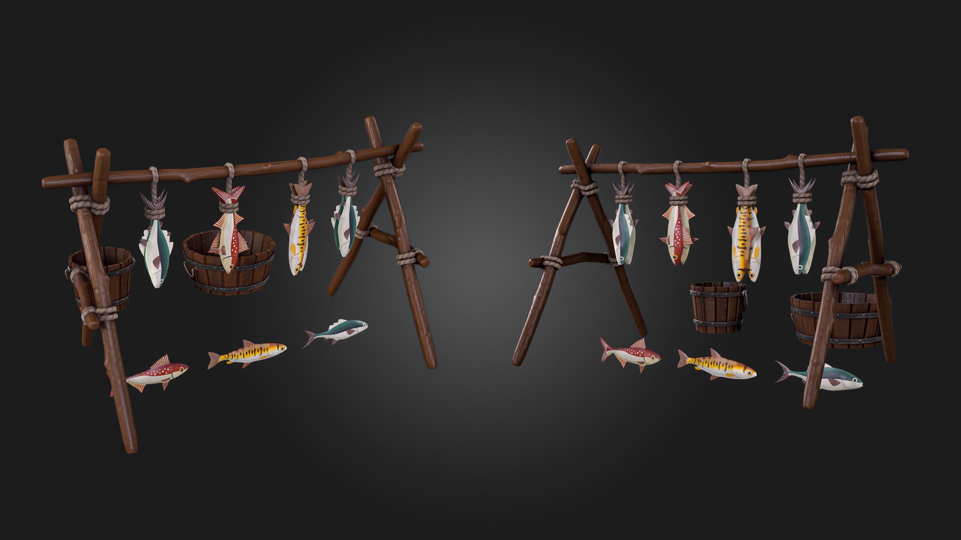 Fish Rack 3D - TurboSquid 2259329