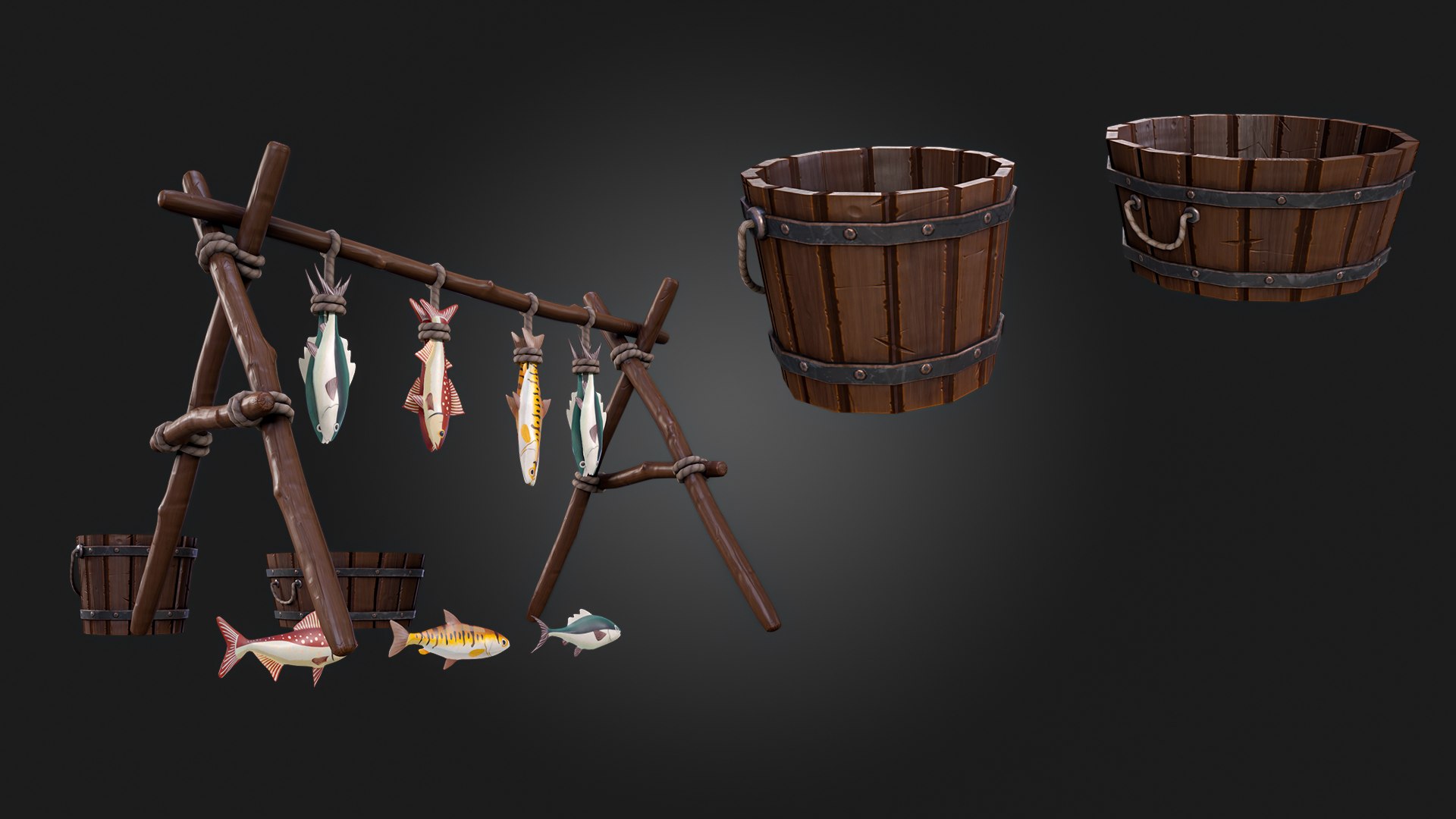 Fish Rack 3D - TurboSquid 2259329