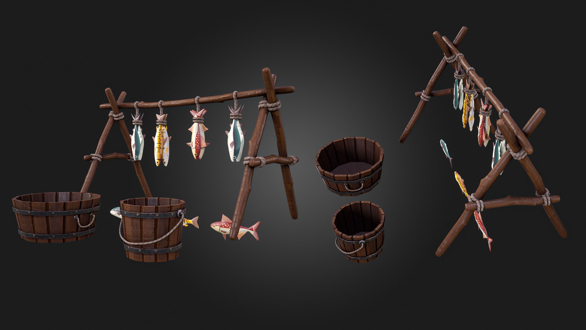 Fish Rack 3D - TurboSquid 2259329