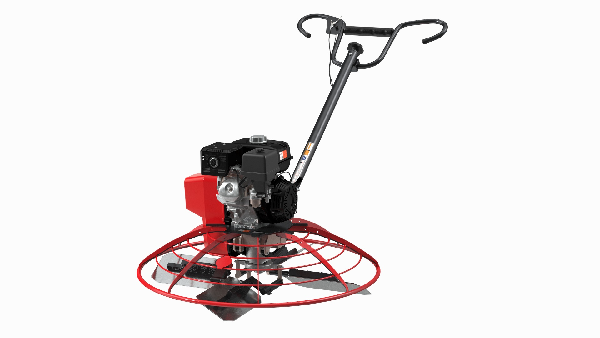 Concrete Power Trowel Machine Red 3D Model TurboSquid 2092550