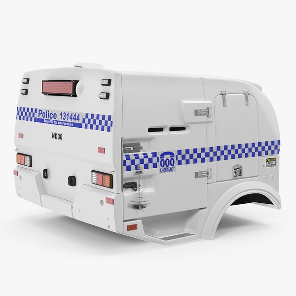3D modern police paddy wagon