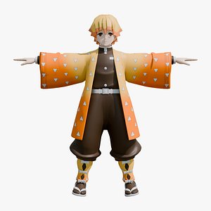 3D model Demon Slayer - Zenitsu Agatsuma