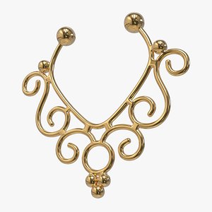 piercing nose nipple ring 3D model