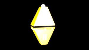 Diamond UFO Glowing Orange