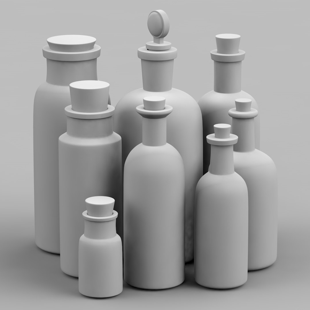 3d old apothecary bottles model https://p.turbosquid.com/ts-thumb/N8/t5sMZC/hq7RxxtD/apothecarybottleswhite/jpg/1350387459/1920x1080/fit_q87/bcc706bc7cf77983a93e44d95b5d744910312126/apothecarybottleswhite.jpg