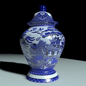 3D vase chinese