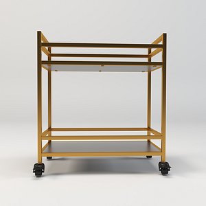 serving trolley cart 3D model