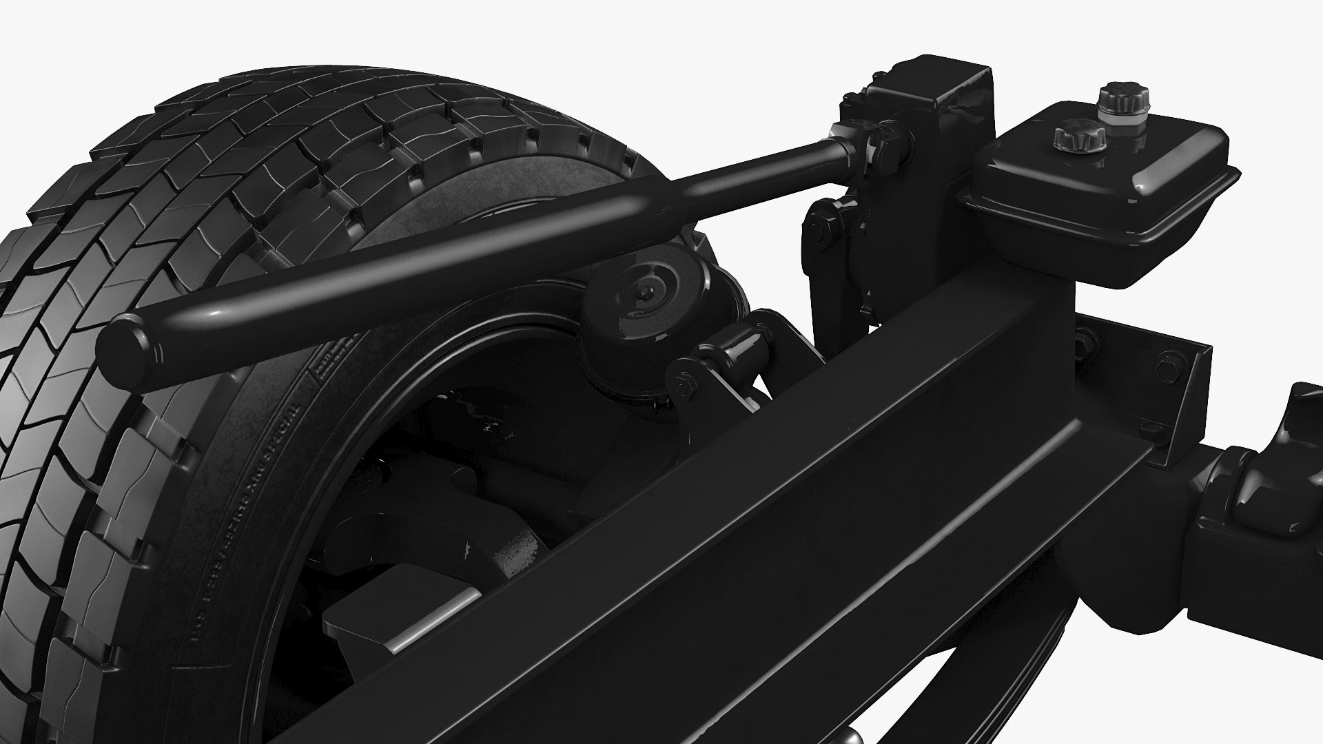 Heavy Duty Truck Chassis 3D Model - TurboSquid 1606959