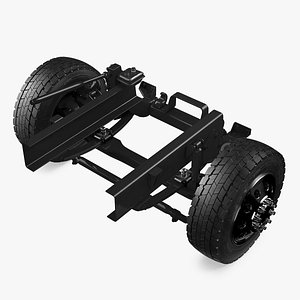 heavy duty truck chassis 3D model