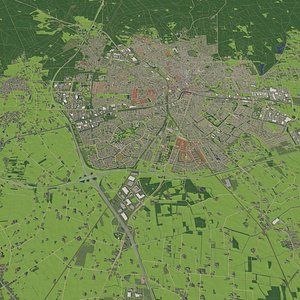 3D Apeldoorn Netherlands - city and urban