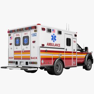 3D f450 2012 ambulance model