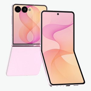 Samsung Galaxy Z Flip 8 Pink 3D model